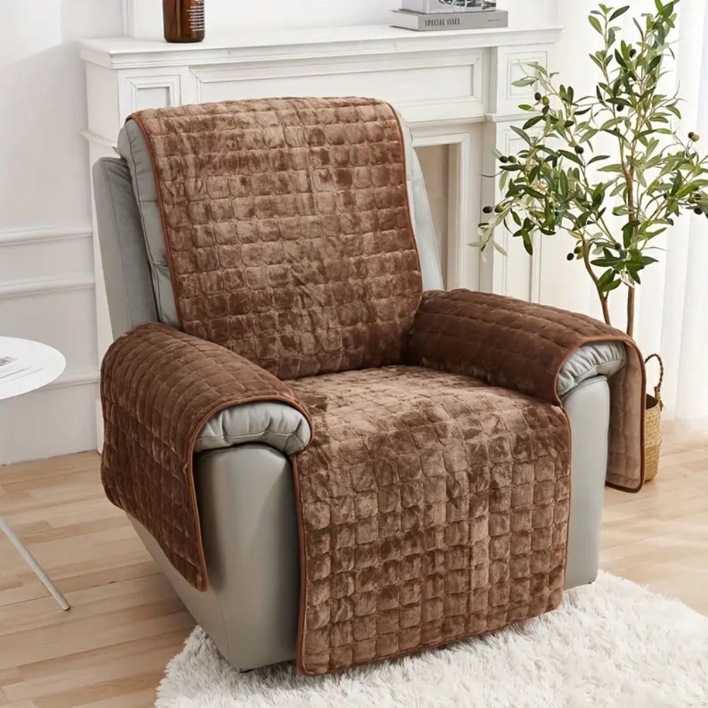 Lisslune | Velvet Grid Recliner Cover
