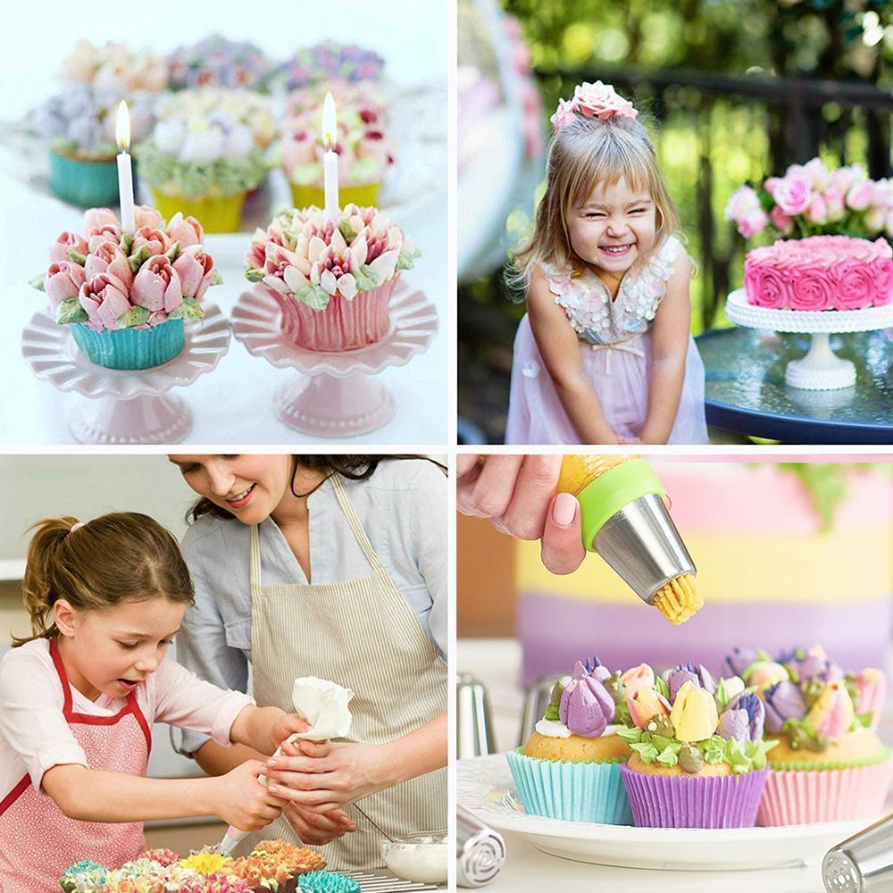 Lisslune | Stainless Steel Outflow Set (13 Pieces) for Cupcakes and Cake Decoration Promotion