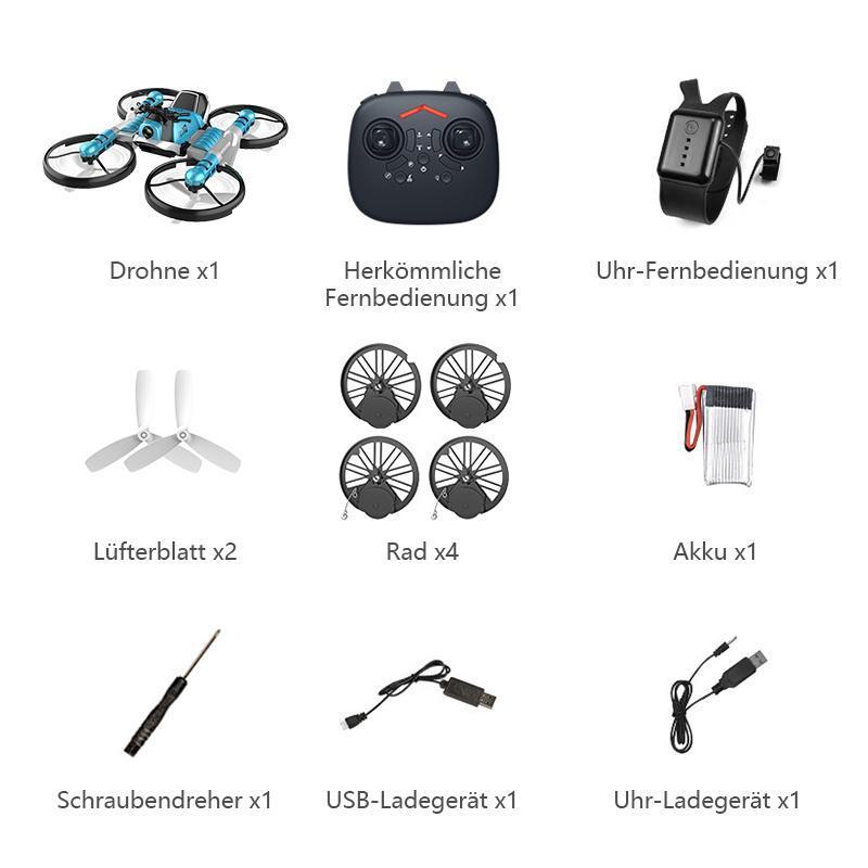 Lisslune | 2.4 G Remote Deformed Motorcycle, Drone
