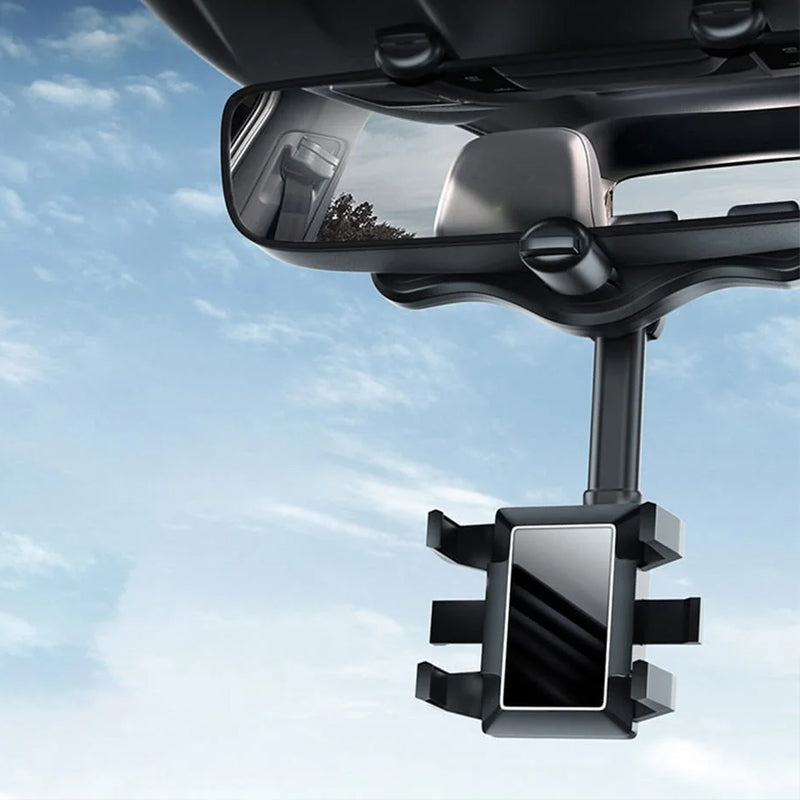Lisslune | Multifunctional 360° Car Rearview Mirror Phone Holder