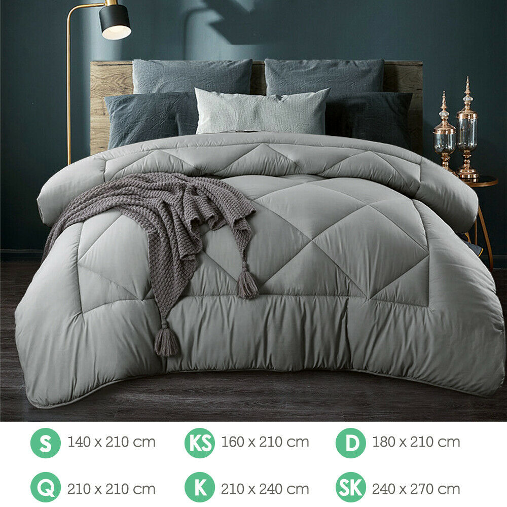 Lisslune | Doona Quilt Microfiber - All Seasons - Gray