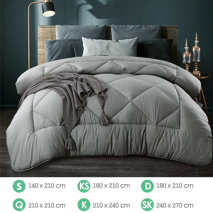 Lisslune | Doona Quilt Microfiber - All Seasons - Gray