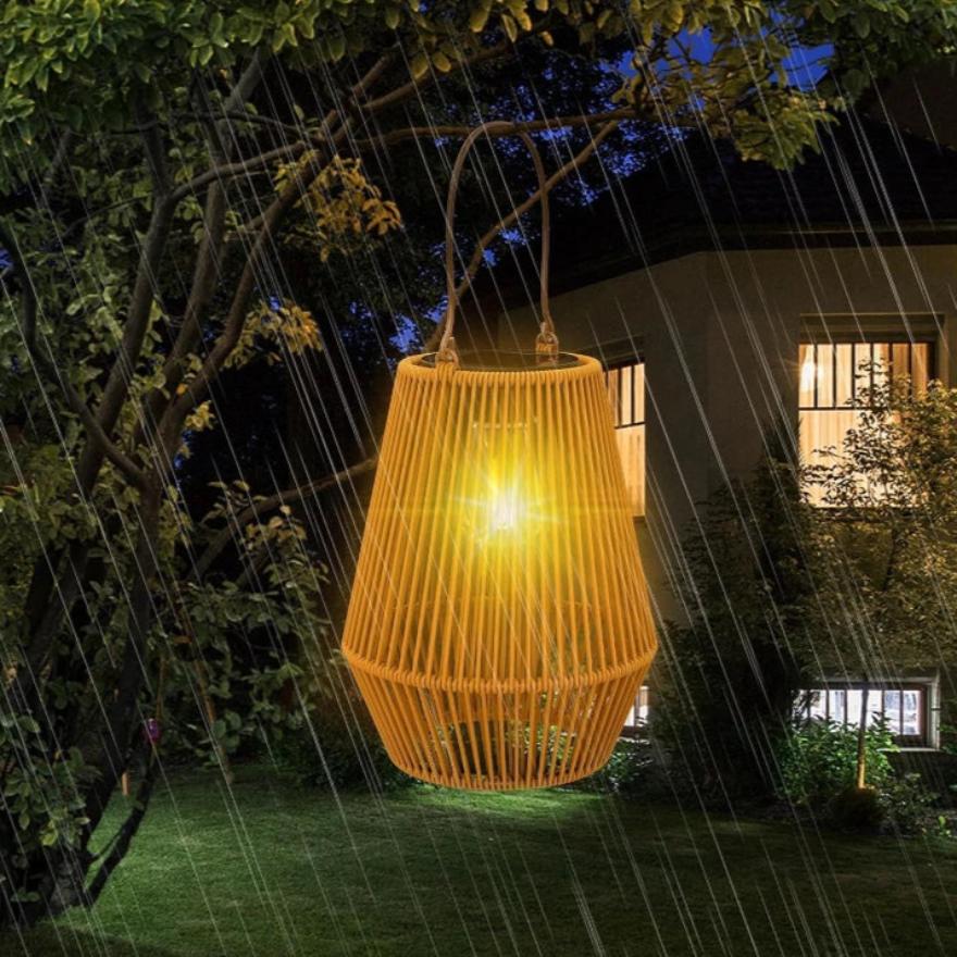 Lisslune | Solar Outdoor Handwoven Garden Lamps | Waterproof Landscape Light for Villa & Terrace Decoration - Alpho