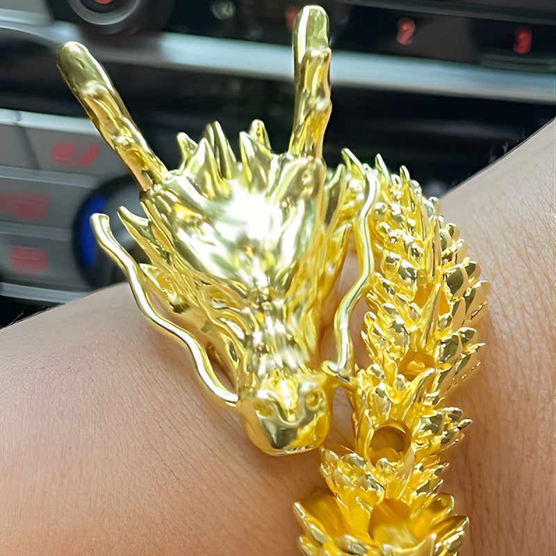 Lisslune | Gold dragon with movable joints