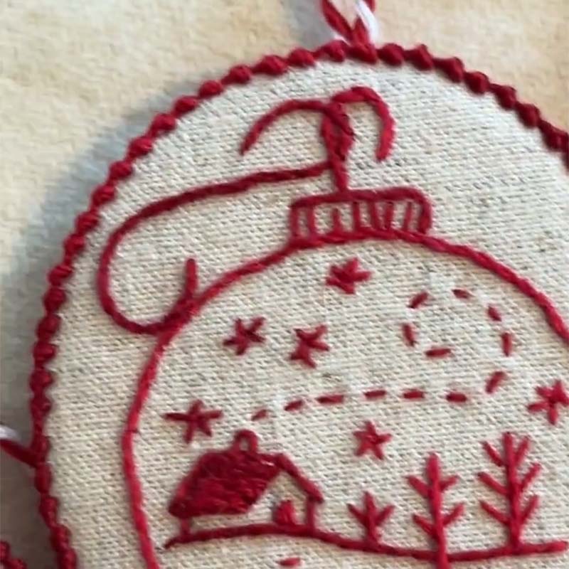 Lisslune | Hand embroidery set for Christmas decoration