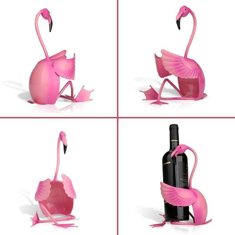 Lisslune | WineFlare Unique Flamingo Wine Rack with Decorative Details