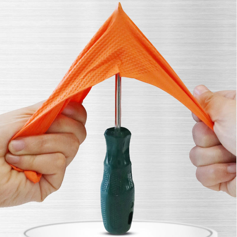 Lisslune | Orange Nitrile Gloves
