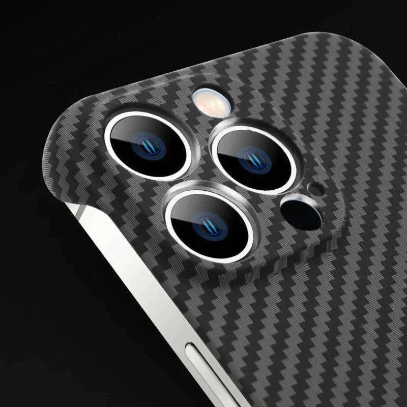 Lisslune | Frameless Magnetic Phone Case Made of Carbon Fiber for iPhone