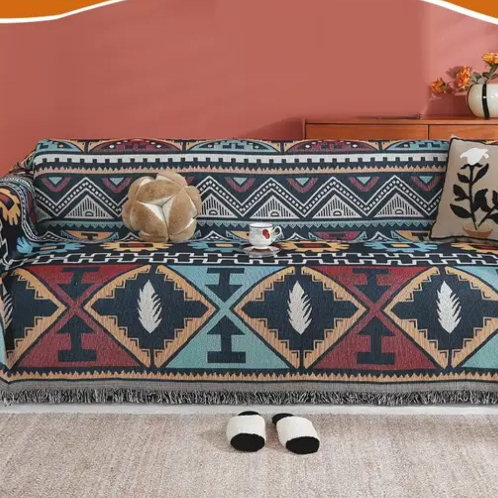 Lisslune | Aztec Geometric Pattern Sofa Cover