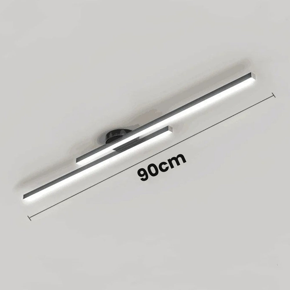 Lisslune | Minimalist Modern Hallway Lights – Long Strip Linear Ceiling Lamp, Close-to-Ceiling Chandelier, Remote Dimmable for Home Interiors
