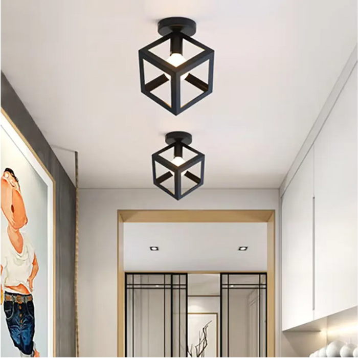 Lisslune | GeoGlow - Minimalistic geometric cube ceiling light