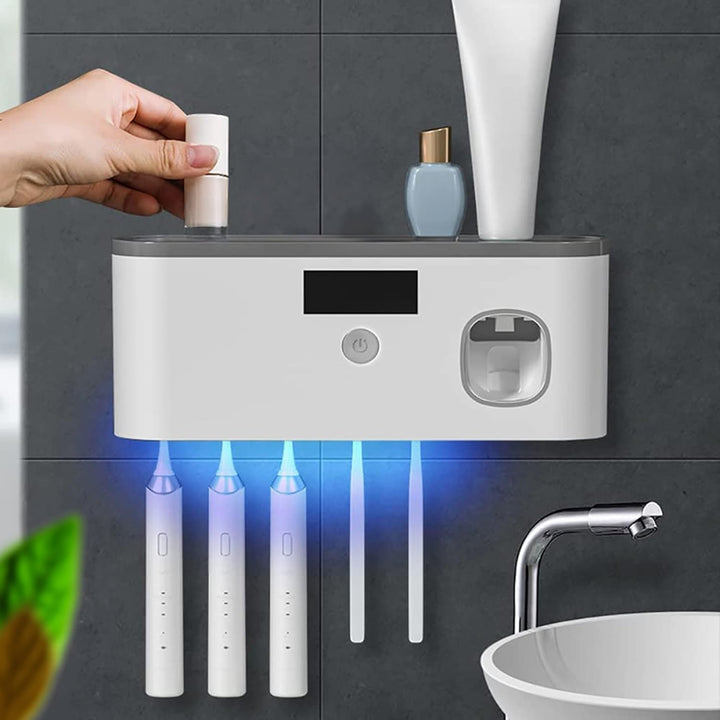 Lisslune | Smart Toothbrush Holder for Bathroom with UV Sterilizer