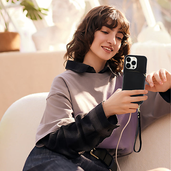 Lisslune | Phone case with wallet & sling, crossbody handbag