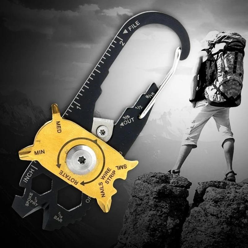 Lisslune | 20 in 1 Multi-function carabiner made of stainless steel