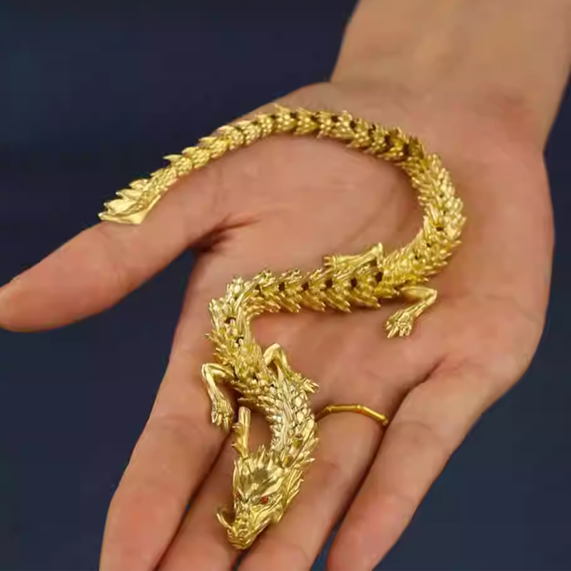 Lisslune | Golden Dragon with movable joints