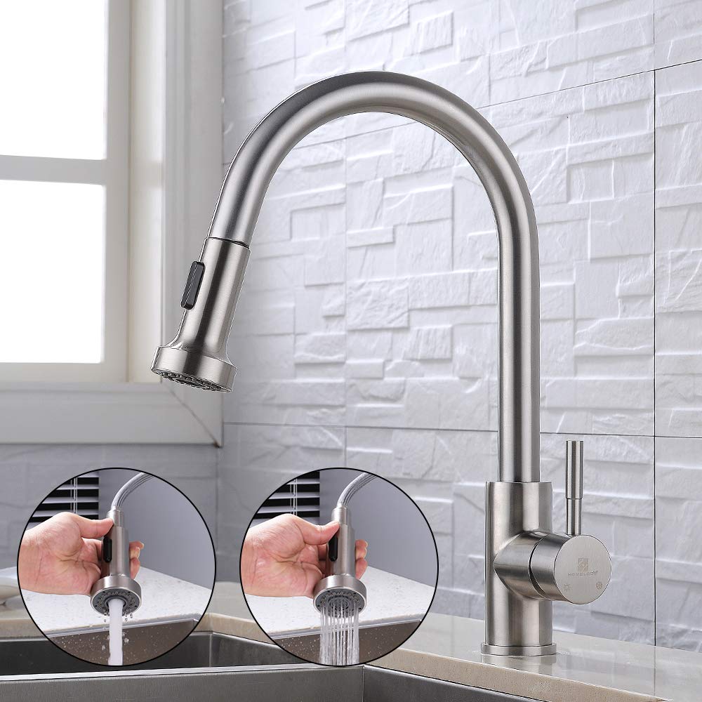 Lisslune | 2 spray types kitchen faucet with pull-out spray mixer kitchen