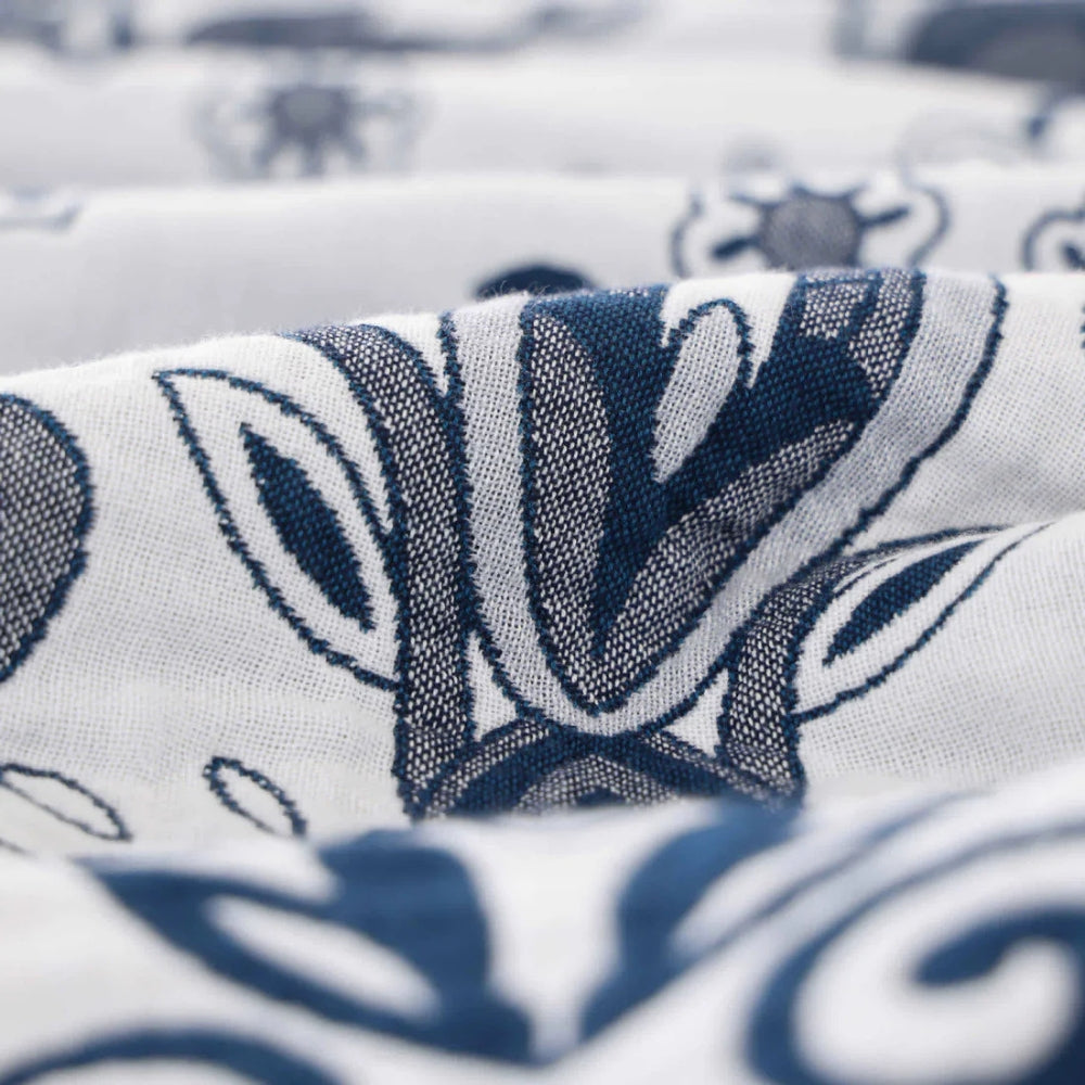 Lisslune | Paisley Dream Cotton Tassel Blanket