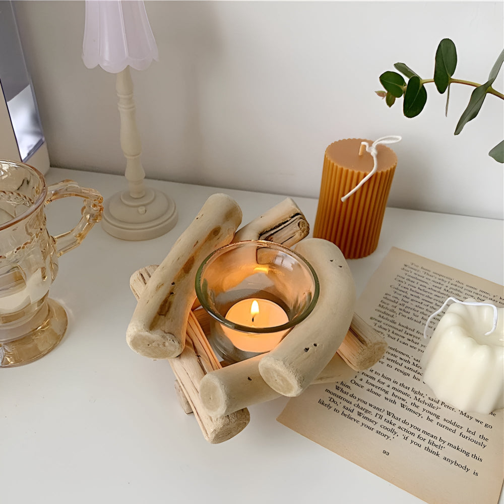 Lisslune | Driftwood Haven Candle Holder