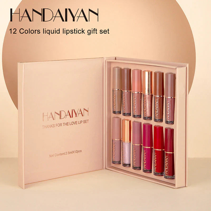Lisslune | 12-color Liquid Lipstick Set