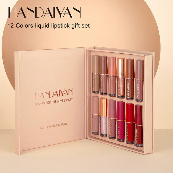 Lisslune | 12-color Liquid Lipstick Set
