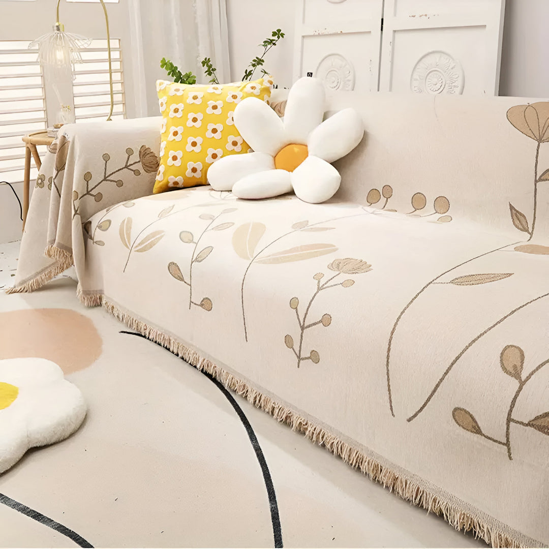 Lisslune | Modern Bloom Reversible Sofa Cover
