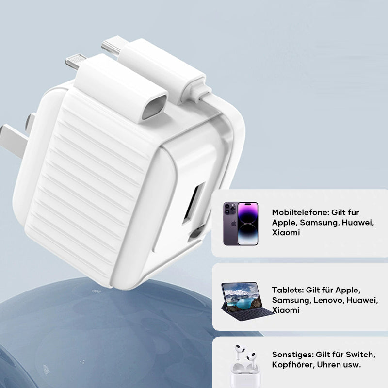 Lisslune | Charger with retractable charging cable