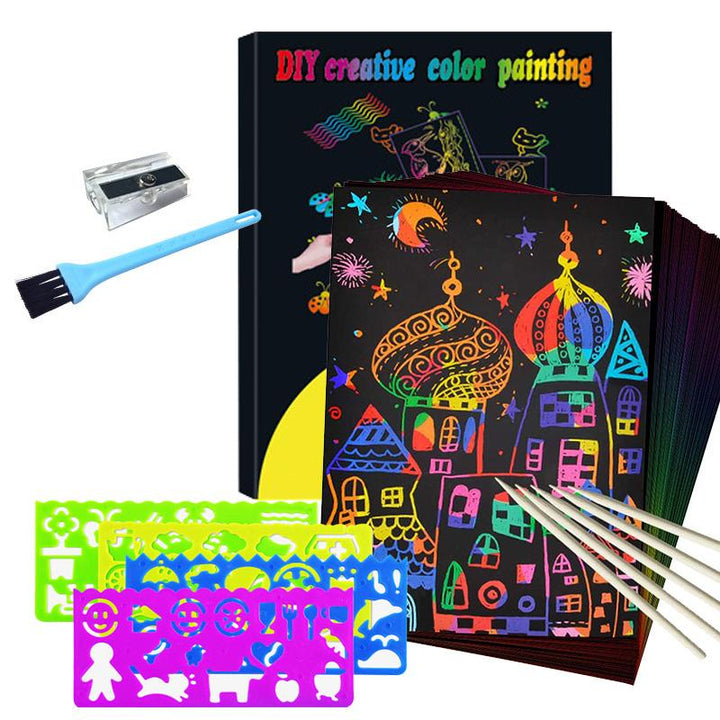 Lisslune | Colorful Rubbing Paper for Kids