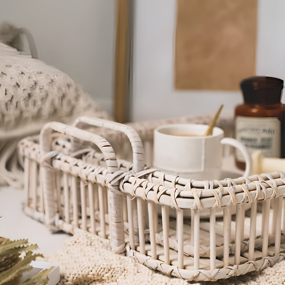 Lisslune | Rustic Weave Rattan Tray