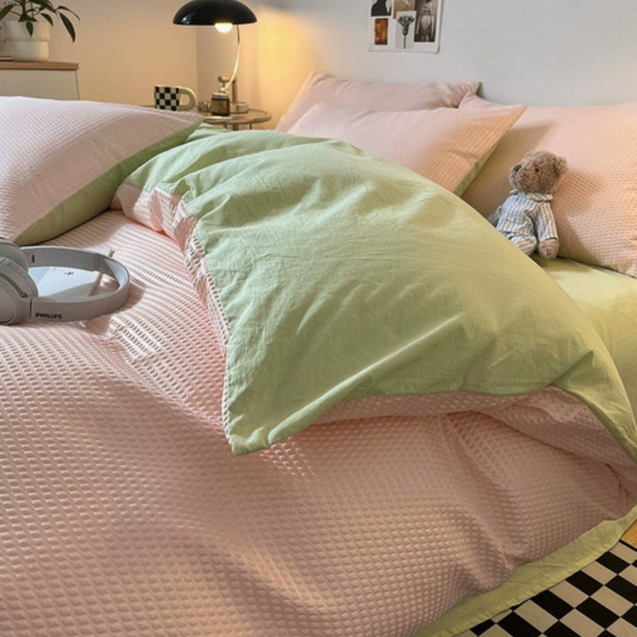 Lisslune | Beaumont Ultra-Soft Waffle Duvet Set | 3pcs Set