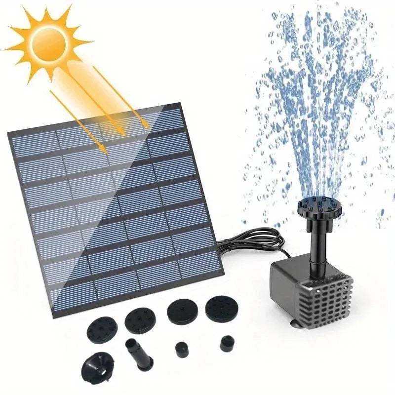 Lisslune | Lotus-shaped solar fountain pond decoration