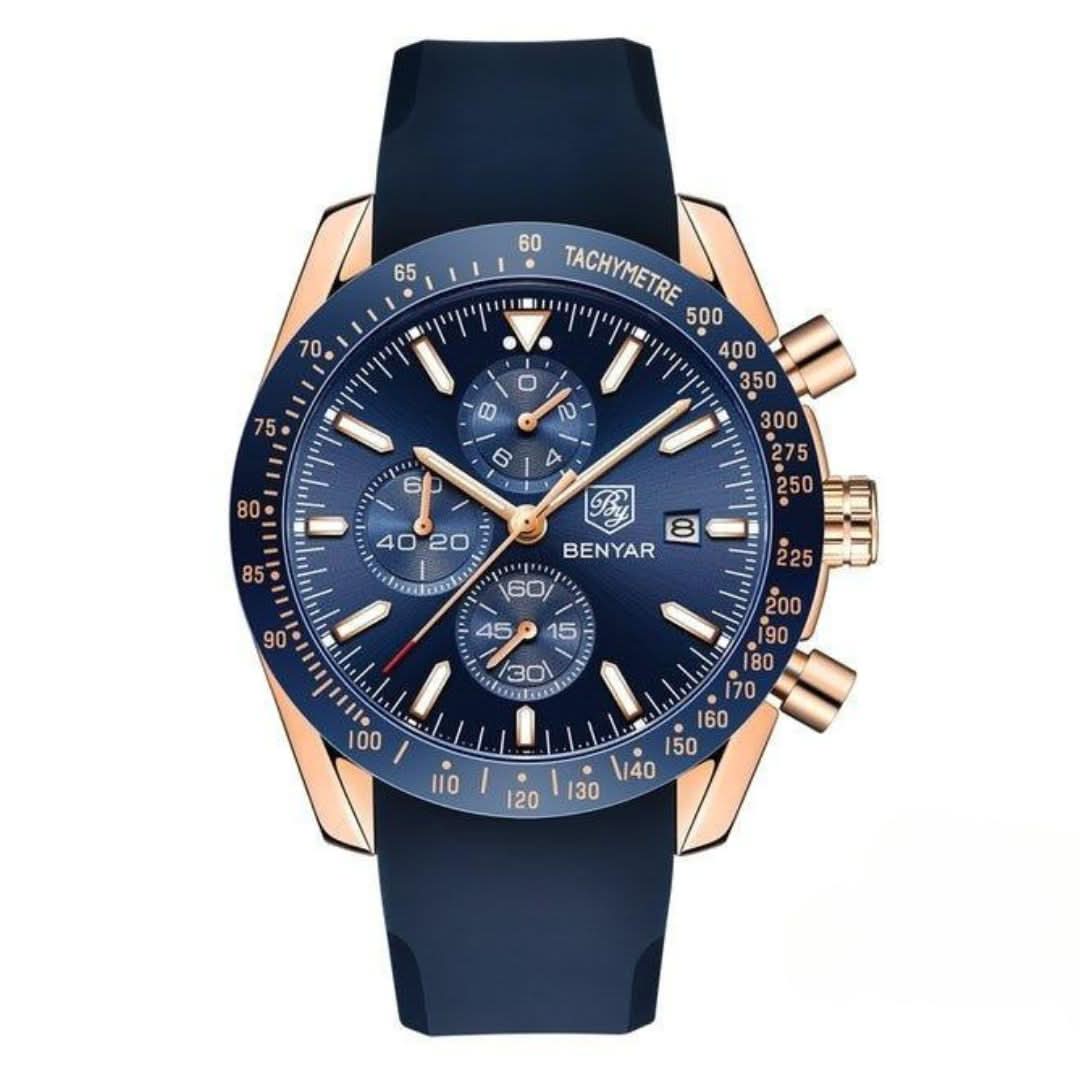 Lisslune | Men’s Waterproof Quartz Watch with Leather Strap