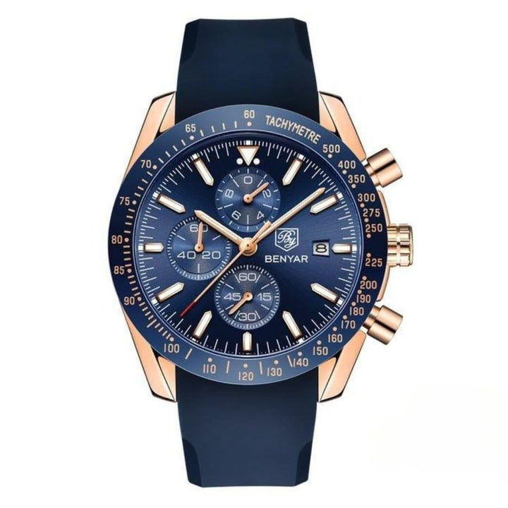 Lisslune | Men’s Waterproof Quartz Watch with Leather Strap