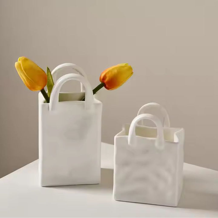 Lisslune | Tote-Style Ceramic Vase