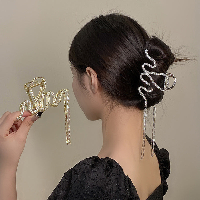 Lisslune | Snake Hair Clip with Rhinestones
