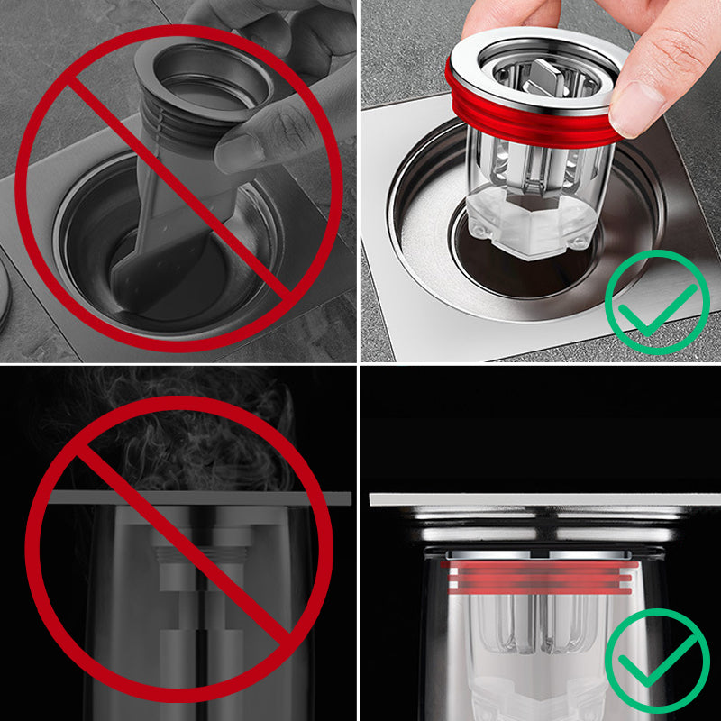 Lisslune | Magnetic odor-neutralizing floor drain core