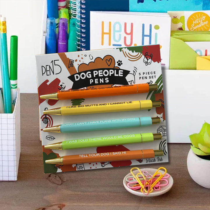 Lisslune | Funny Pens for Pet Owners (5 pieces)