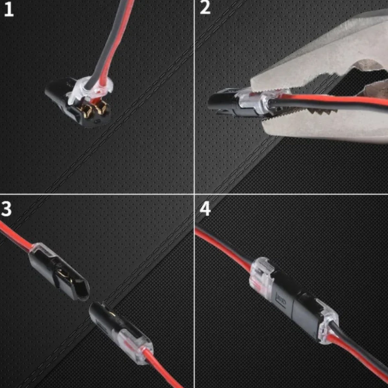 Lisslune | Double wire connector with locking buckle