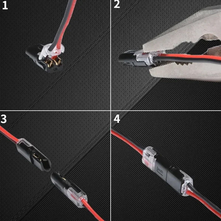Lisslune | Double wire connector with locking buckle