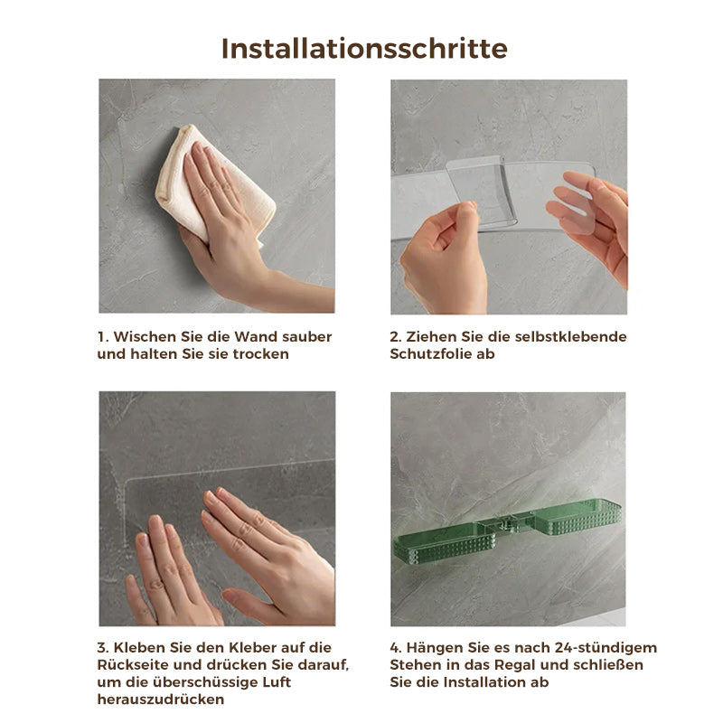 Lisslune | Multifunctional, wall-mounted, rotatable U-shaped storage corner shelf