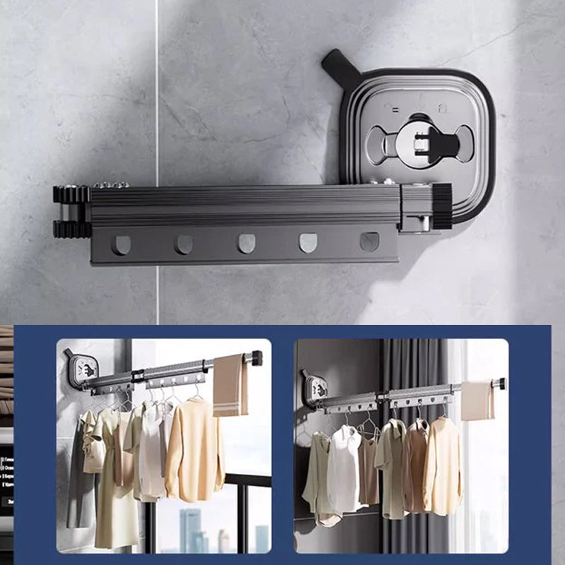 Lisslune | Foldable clothes rack for wall mounting with suction cup