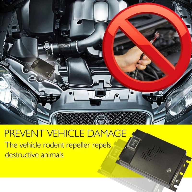 Lisslune | Ultrasonic Car Mice Repeller | Portable. Self-Powered & Effective for Vehicle Protection Against Rodents