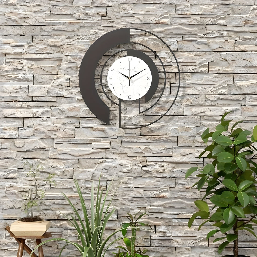 Lisslune | SerenityTick – Quiet geometric wall clock with smooth movement for peaceful spaces