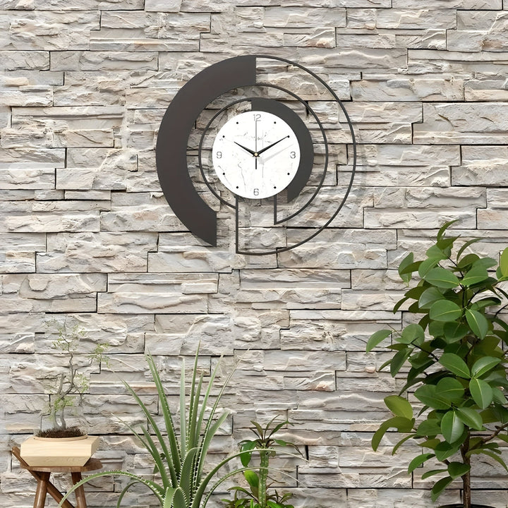 Lisslune | SerenityTick – Quiet geometric wall clock with smooth movement for peaceful spaces