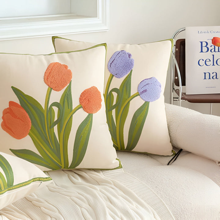 Lisslune | Blooming Tulip Cushion Cover