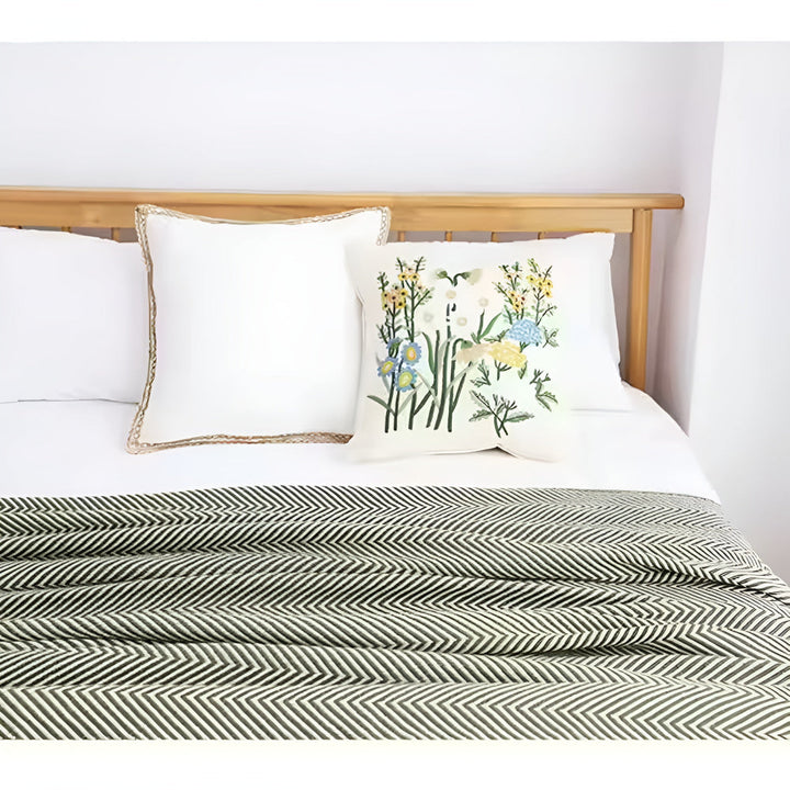 Lisslune | Herringbone Tassel Knit Blanket