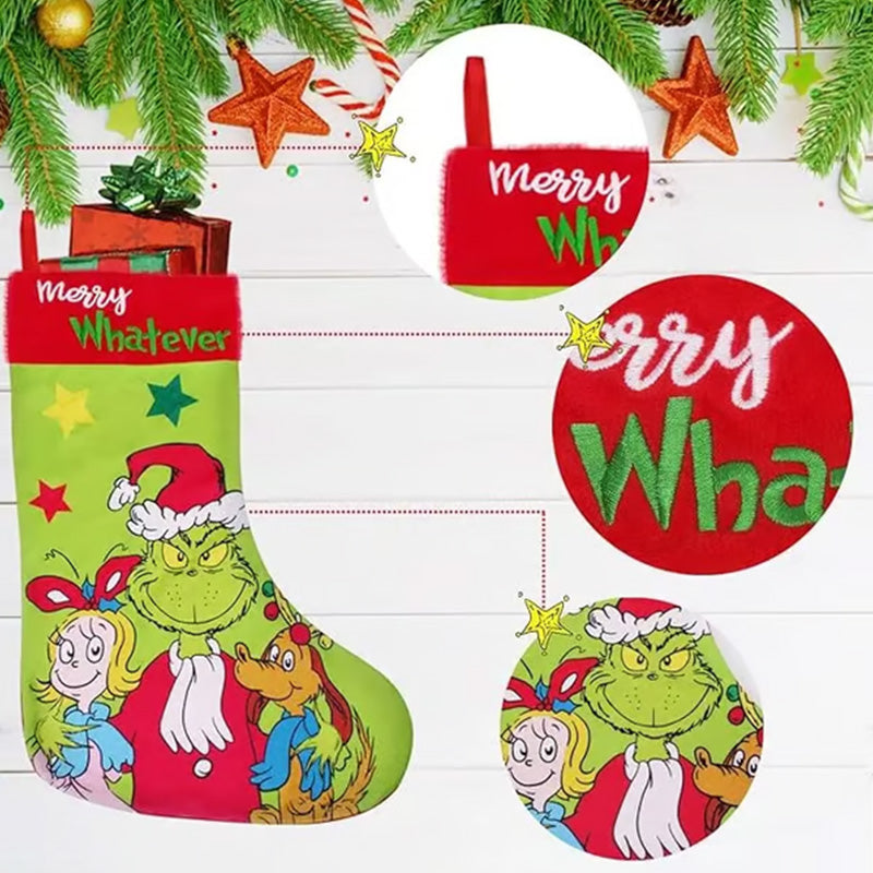 Lisslune | Green Christmas Stockings Christmas Decorations