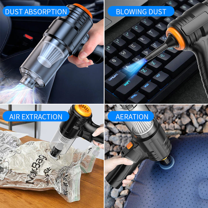 Lisslune | Portable wireless handheld vacuum cleaner, cyclone suction cordless vacuum cleaner, rechargeable vacuum cleaner with strong suction power suitable for cars/offices/homes