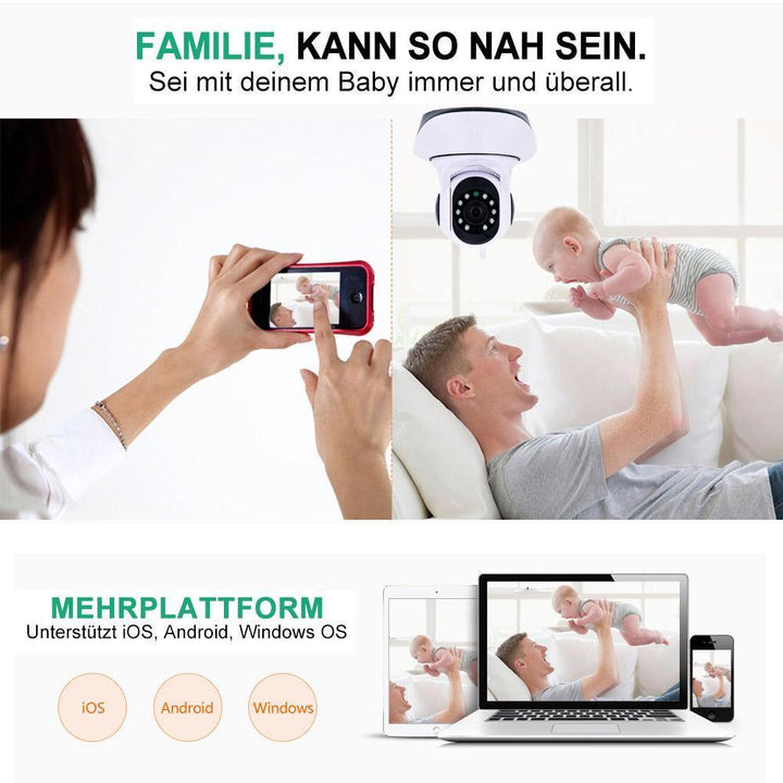 Lisslune | 360° Rotatable Wireless WiFi HD 720P IP Camera