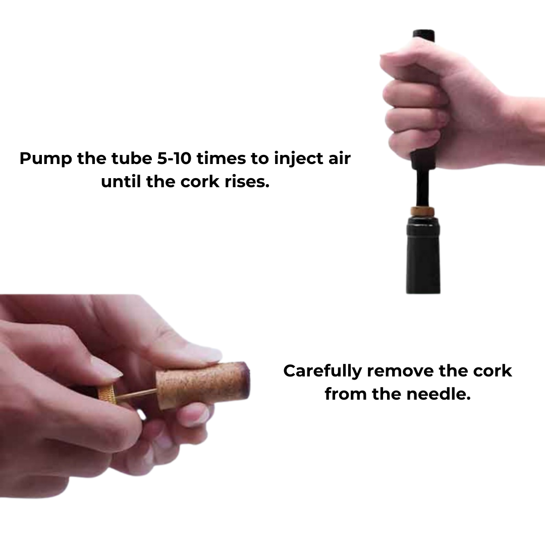 Lisslune | WineLuxe Air Pressure Wine Opener – Stainless Steel & Ergonomic Design