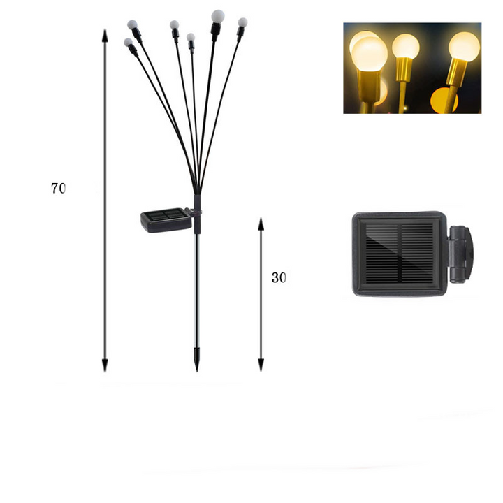 Lisslune | LED Solar Garden Light with Flexible Light Balls – Waterproof Decorative Light for Beds and Paths